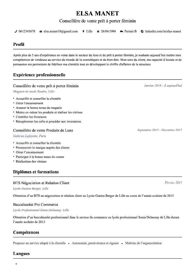 CV